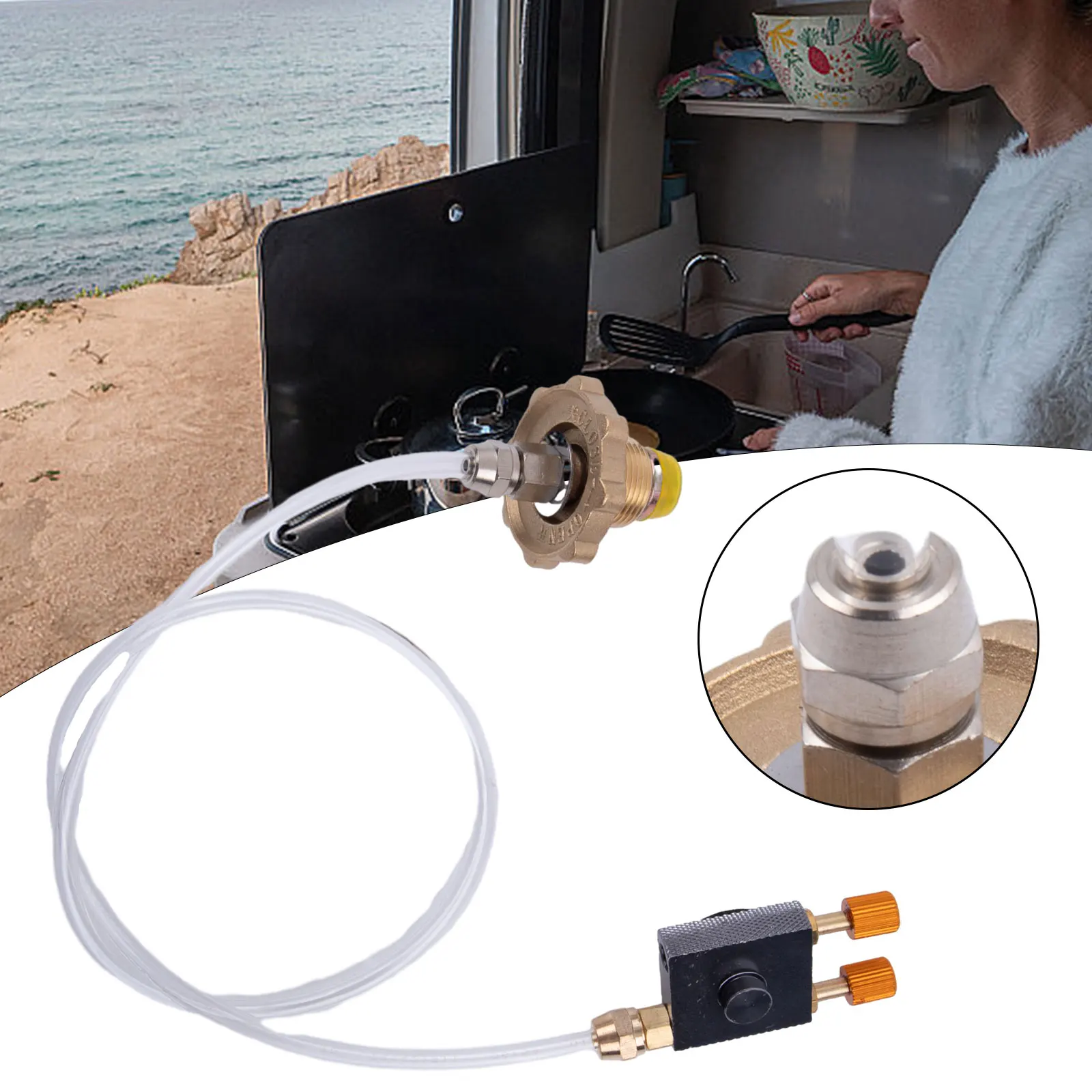 Gas Stove Adapter Hose Adapter 1pcs Camping Gas Canister Parts Propane Bottle Refill Hot Sale High Performance