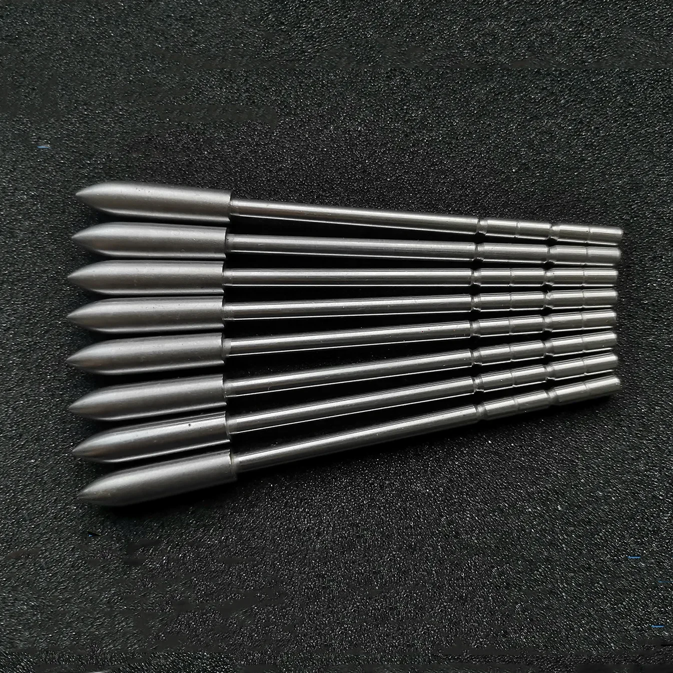 12pcs id3.2mm hardened stainless steel arrow points tips used for training arrows in reverse compound competitions