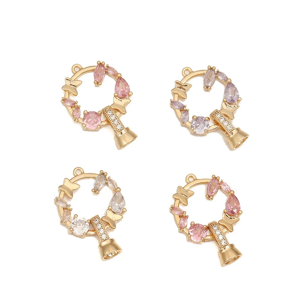 

Cordial Design 30Pcs 18*28MM Jewelry Accessories/Connector/Hand Made/Genuine Gold Plating/Loop Shape/DIY Necklace Making #102710