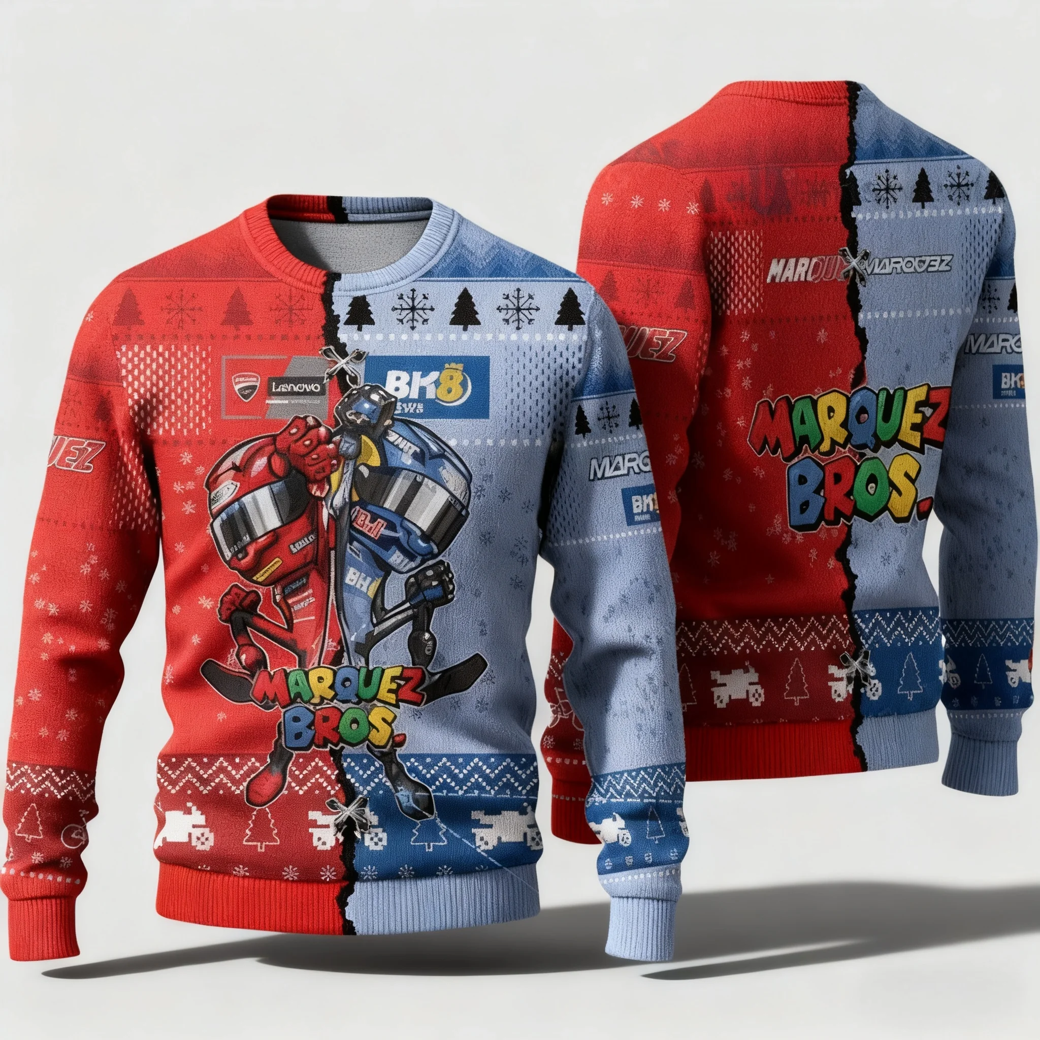 جديد 2025/26 الخريف والشتاء سباق حفلة عيد الميلاد شارع غير رسمي المتضخم المرأة الكبار الرياضة موضة الشارع هوديي #1