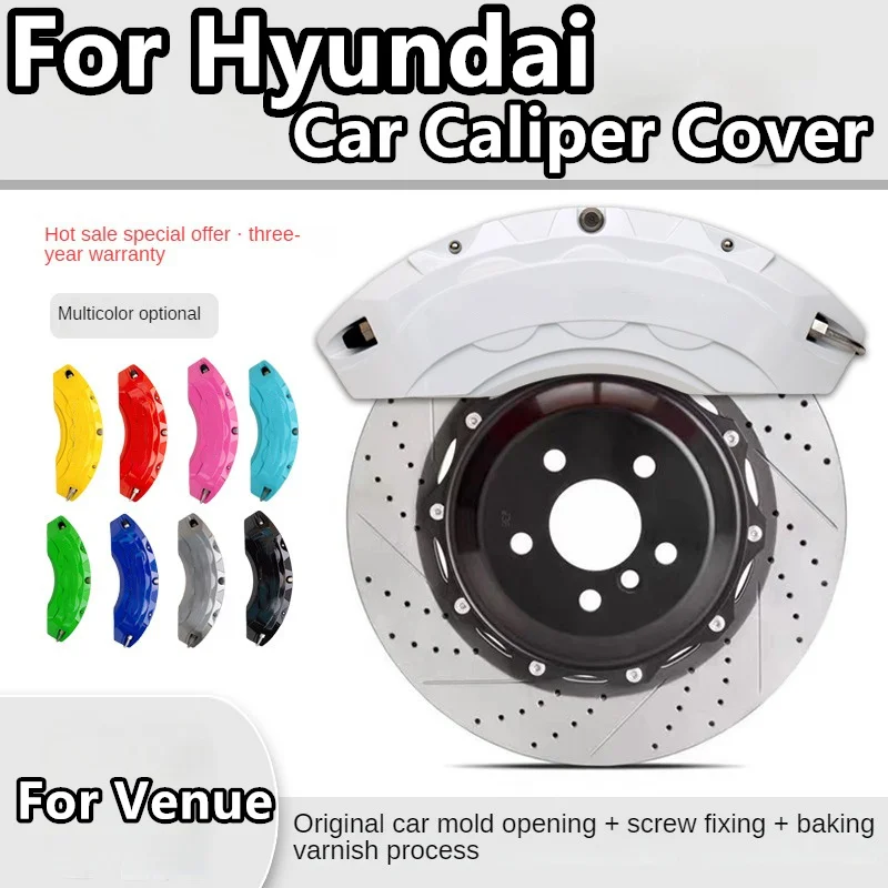 For Hyundai Venue Brake Caliper Cover Aluminum Alloy Front Rear Wheel Modification Kit