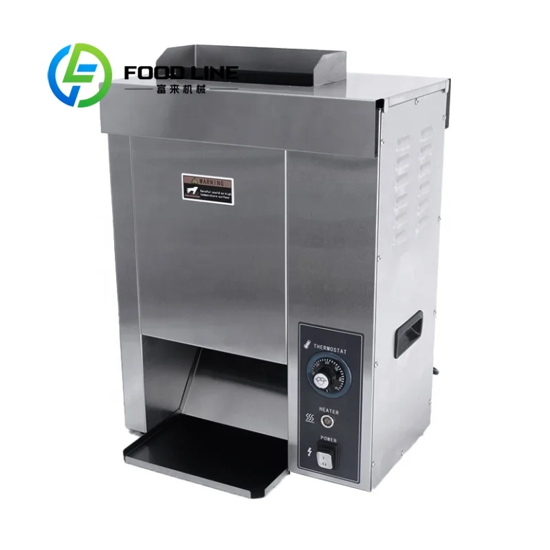 Automatic Hamburger Waffle Patty Machine Vertical Hot Dog Bun Toaster Hamburger Bread Grill Making Machine