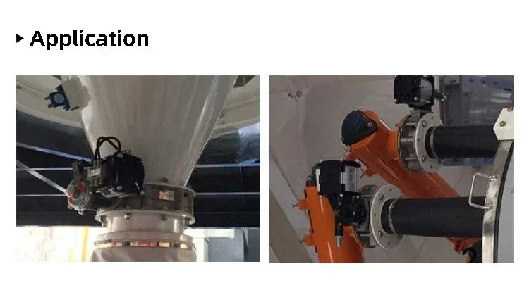 Pneumatic Butterfly Valve With Single or Double Flange for Silo Applications