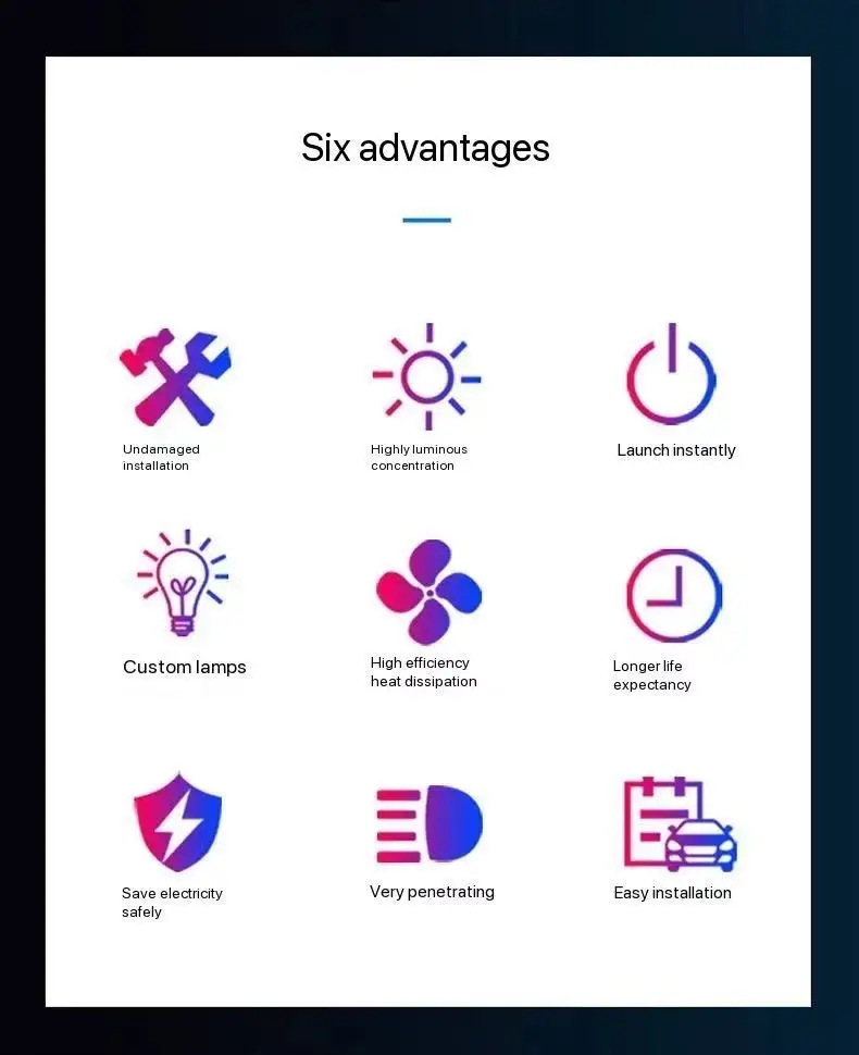 مصابيح السيارة الأمامية LED12V 90W 6000K 360 درجة لتويوتا فورتشنر 2016-2020 #3