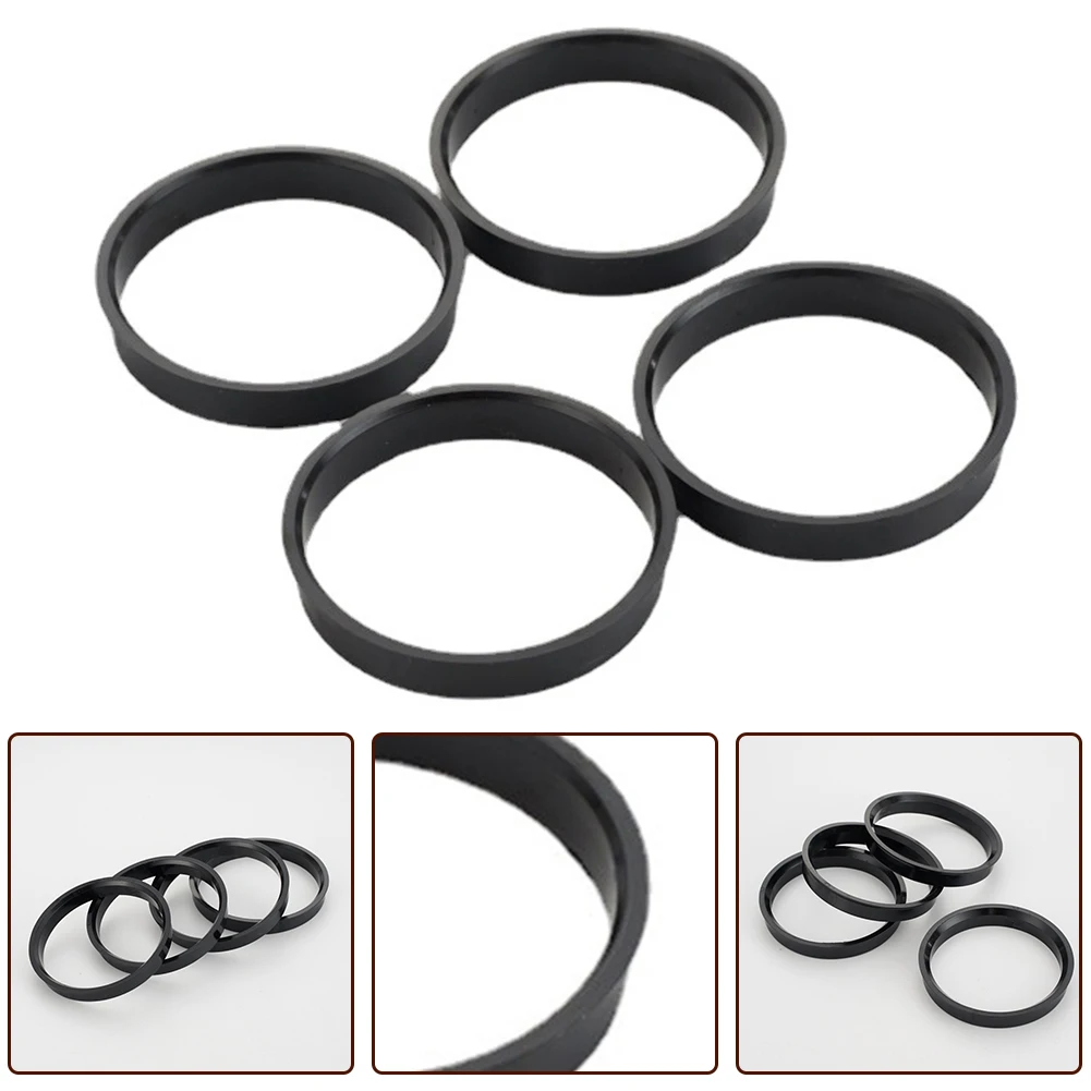 Aluminum Hub Centric Rings 66 6mm to 57 1mm Enhance Car Appearance Eliminate Vibrations Fits For Skoda For Nissan Pack of 4