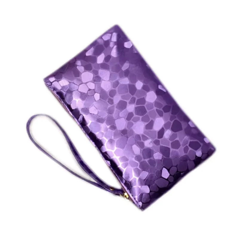 

New Crocodile Pattern Zipper Coin Purse Ultra-thin Short Card Coin Key Storage Cosmetic Cell Phone Bag