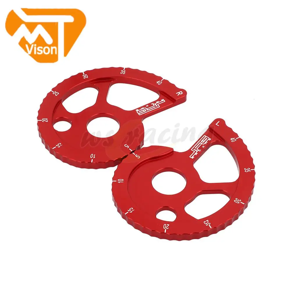 

CNC Red Chain Adjuster For Honda CRF150F CRF230F 2003-2017 CRF230L 2006-2010 CRM250 AR XLR250R XR250R XR250L XR400R XR600R