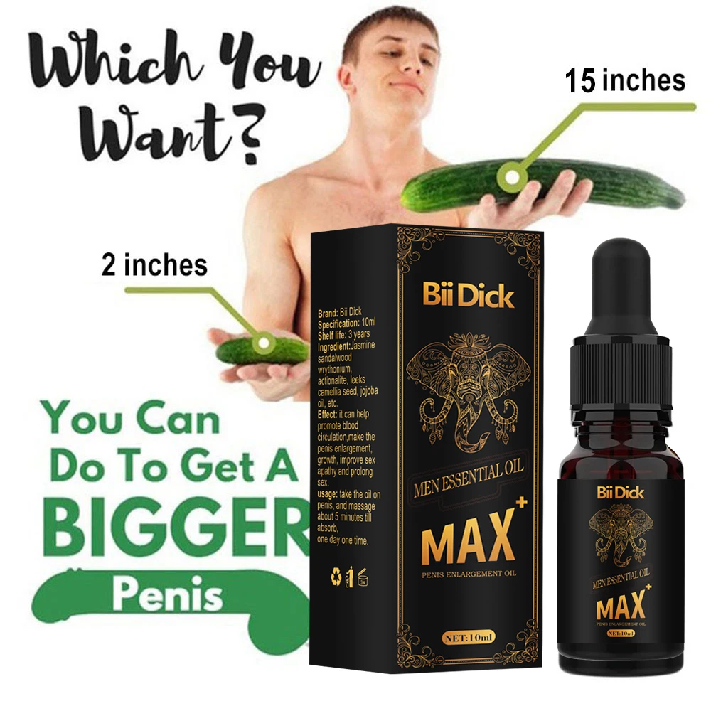 Natural Plant Extracts Penis Enlargement Oils Sex Delay Oils Lubricant Health Care Men Increase Big Dick Growth Thickening Oils