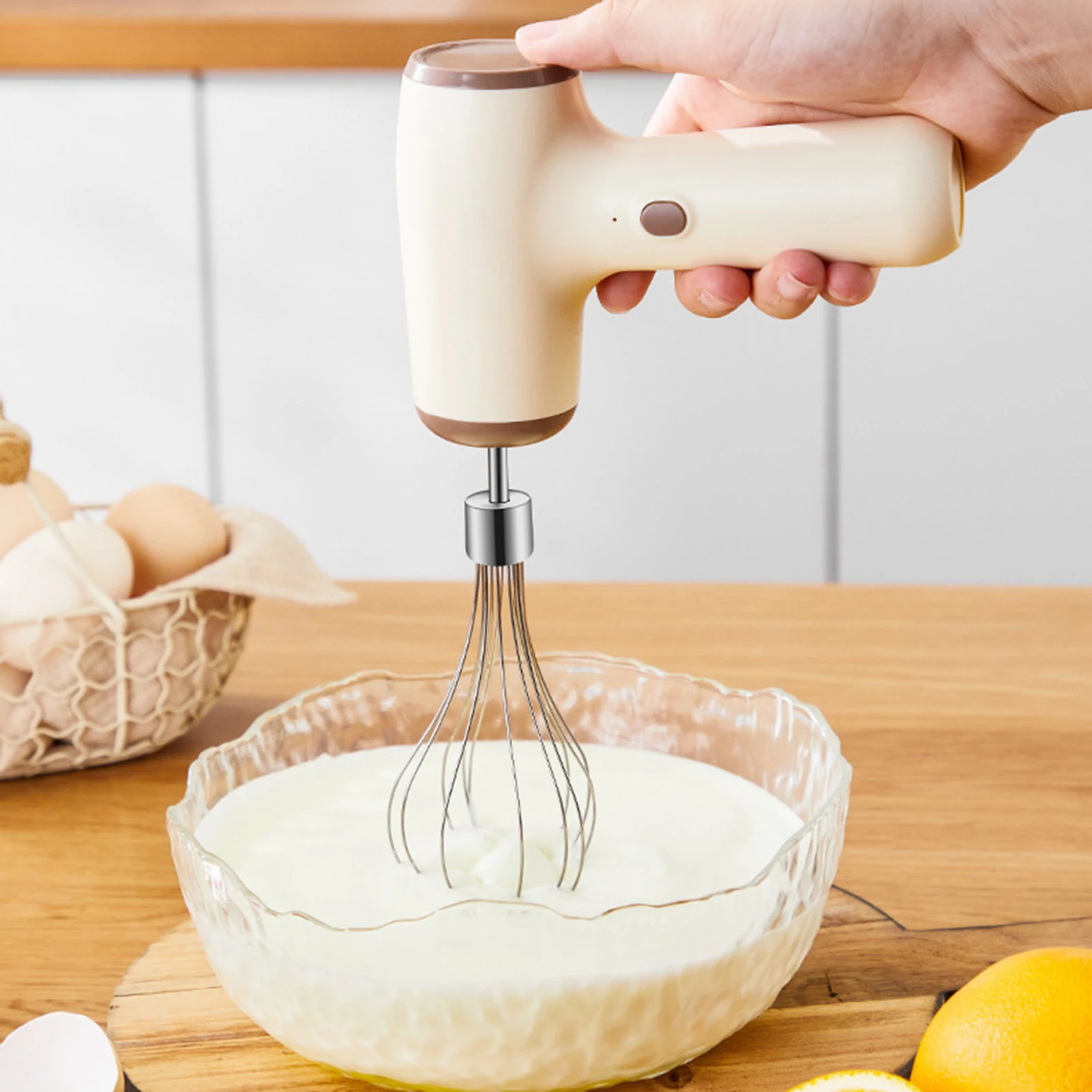 

Compact Hand Mixer Electric Garlic Chopper Electric Mixer Garlic Chopper 2 in 1 Electric Hand Mixer Mini Handheld Veggie Chopper