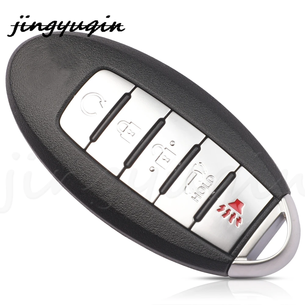 jingyuqin S180144110 5Buttons SUV Proximity Smart Key Fob 433MHz 4A KR5S180144106 For Nissan Rogue 2017 2018