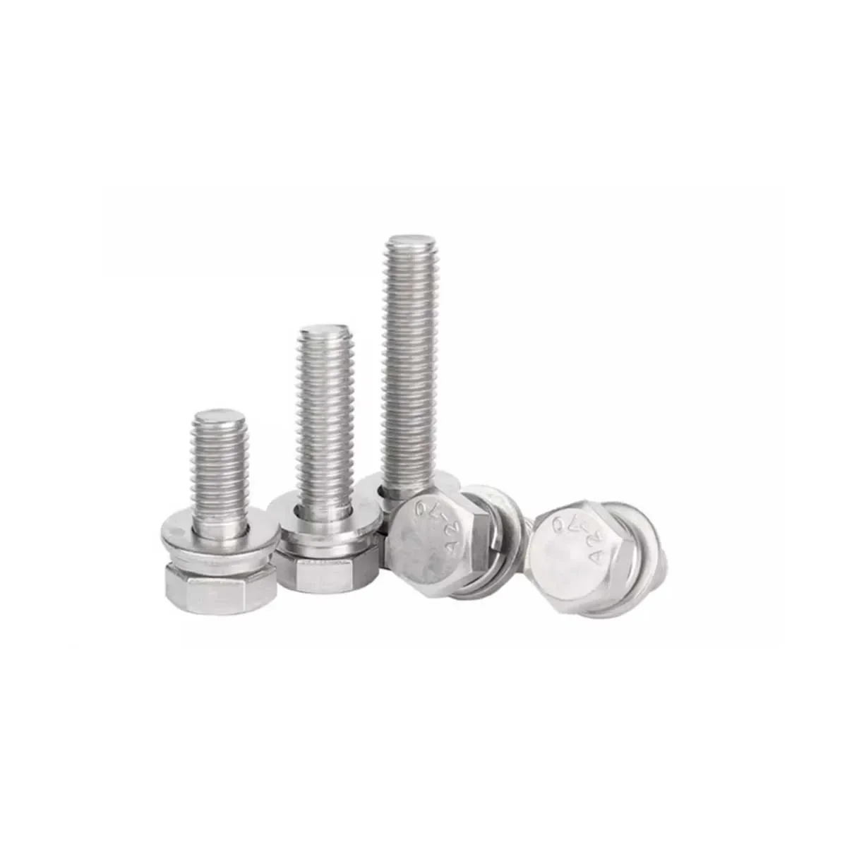 304 Stainless Steel External Hexagonal Triple Combination Screw M3M4M5M6