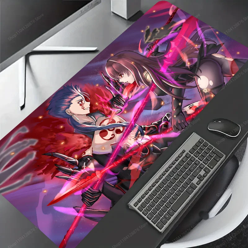 Fate Grand Order Cu Chulainn Non-slip Mouse Pad Suitable For Office Computers Laptops E-sports Game Desk Mats XXL Keyboard