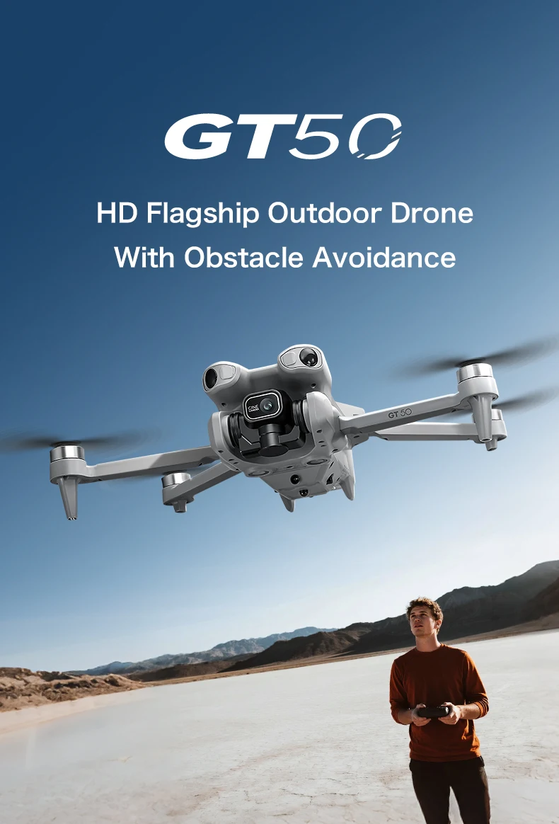 Original GT50 Drone 8K GPS Professional HD Aerial Photography Remote Control Aircraft HD Dual Camera Quadcopter Toy UAV