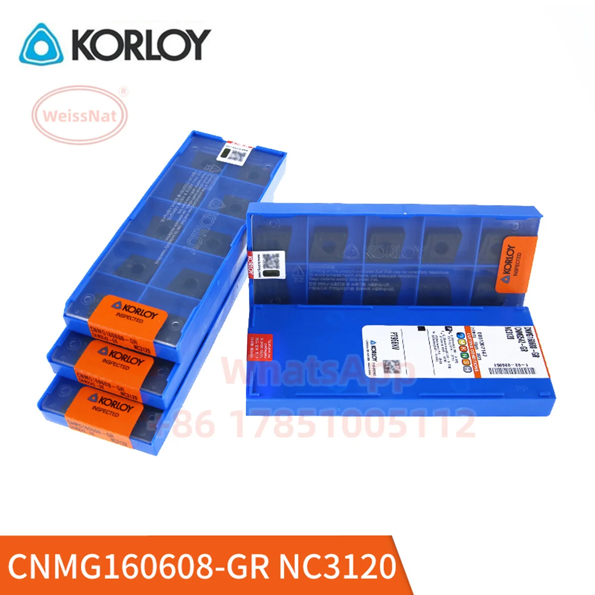 KORLOY CNMG190608 CNMG190612 CNMG190616 CNMG120408-LP NC3215 NC3030 NC3225 NC6210 NC3120 Carbide Insert CNMG Inserts