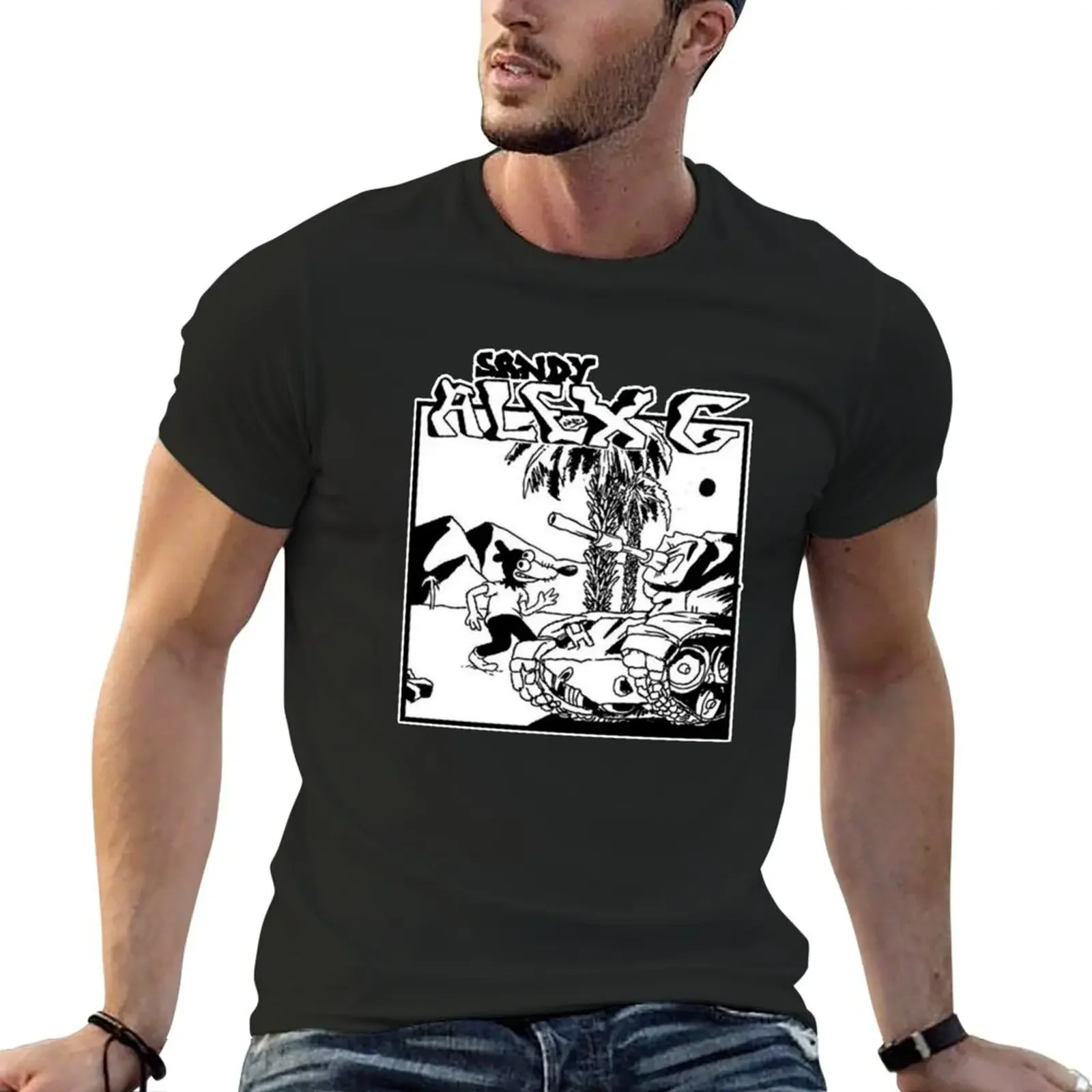 (Sandy) Alex G Survivor Logo T-Shirt custom t shirt tops oversizeds vintage t shirt men