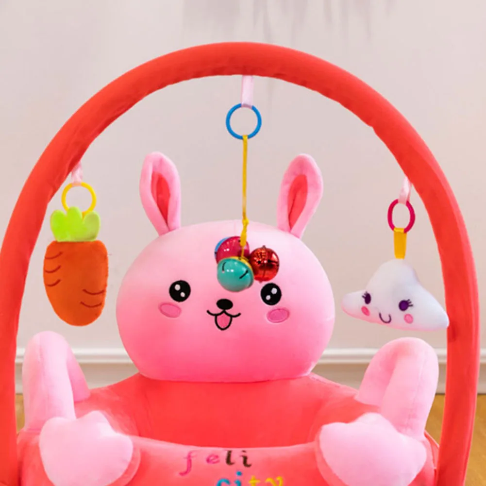 Desenhos animados animal sofá apoio assento tampa do bebê, pelúcia aprendendo a sentar, berço ninho