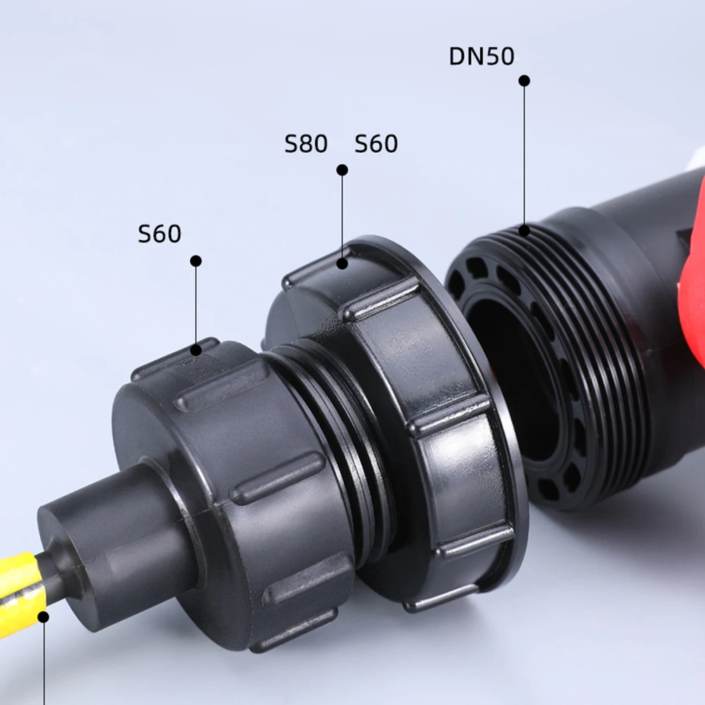 IBC Adapter 80mm To Reduce S60x6（60mm） IBC Tank Connector For IBC Containers S100x8 Female To DN60 / DN61 Male IBC Cans Adaapter