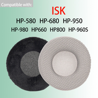 Breathable Warm Earpads for ISK HP 580 660 680 800 950 980 Headphones HP-960S Ear Pad Cushions Headset Cover Replacement