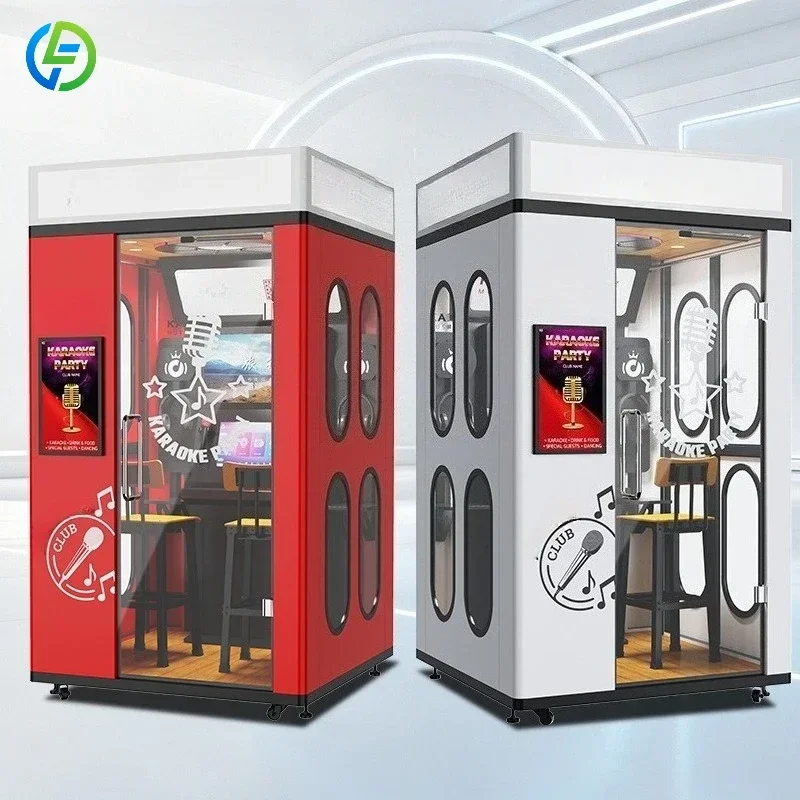 FL Customized Karaoke Vending Machine Cloud Update Song Library Intelligent Singing Booth For Commercial Investment