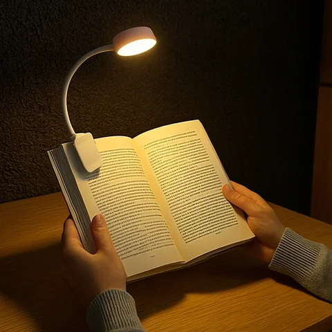 Reading Light Book 1pc USB Charging Adjustable Reading Light -3 Color Modes, Eye Protection LED, Portable Book Night Light, Office Study Supplies