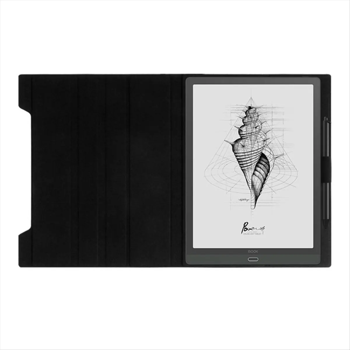 A86G NEW Foldable E-Reader Case Paste Type with Pen Slot Back Cover Wear- Leather Protective Shell for -RP1