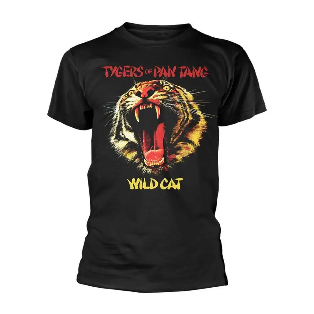 Tygers Of Pan Tang Men'S Wild Cat T Shirt X Large Black