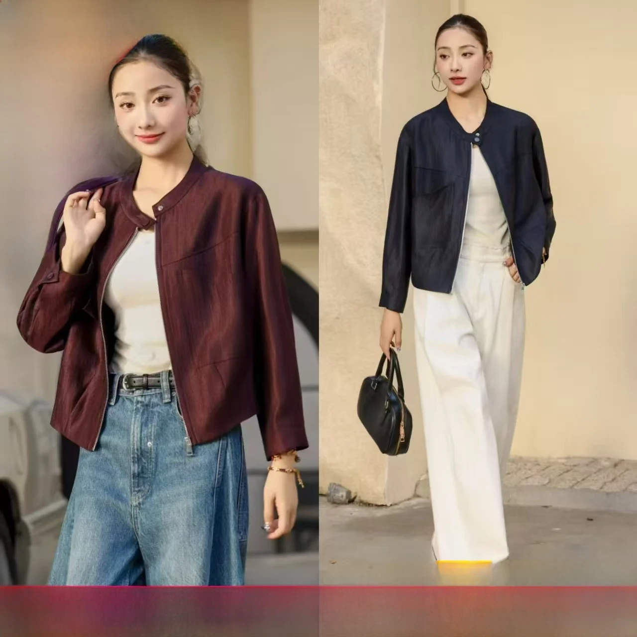 

Faionable ort Jaet Женская осенняя одежда Универсальное верхнее пальто от YCW93326 Commute Sle Полиэстер Нейлон Cosite Fiber