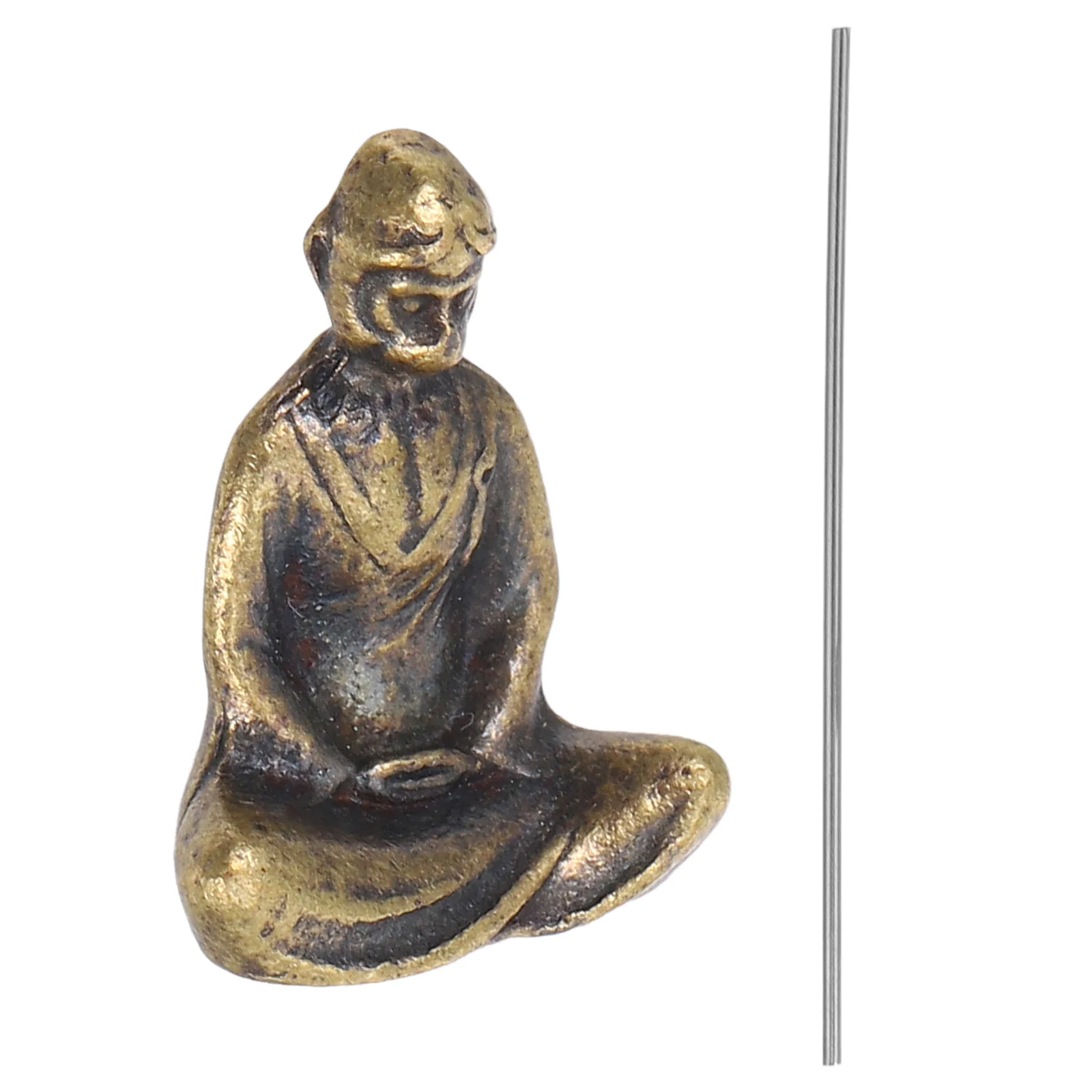 

Brass Sun Wukong Statue Retro Monkey King Miniature Desktop Ornament Tea Table Decor Artistic Sculpture