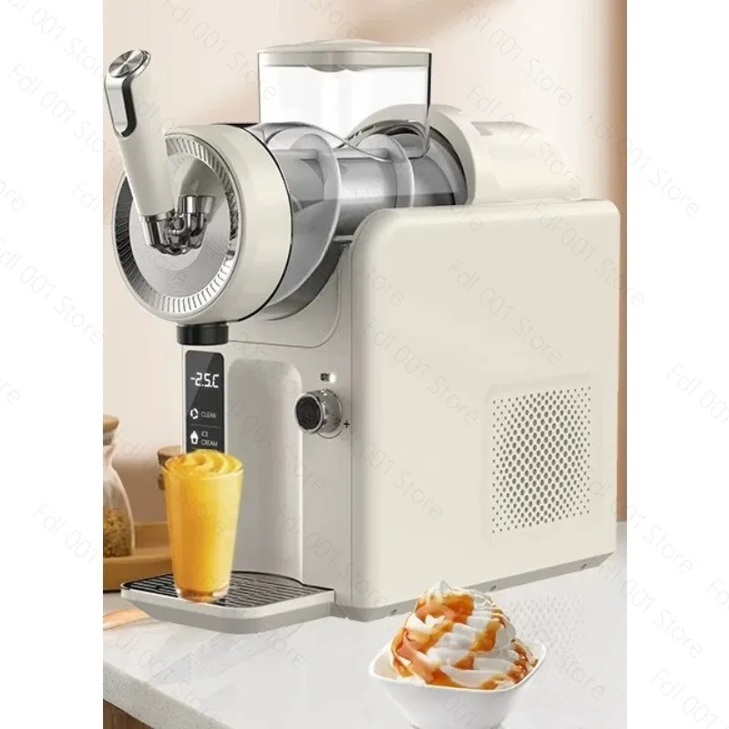 Home Ice Cream Maker Automatic Small Frozen Dessert Machine Slushie Ice Crusher Snow Ice Maker for Kitchen