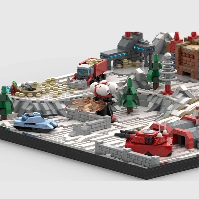 Military Game Model Moc Building Bricks Red Soldier Soviet Base Technology Modular Blocks Gifts Christmas Toys DIY Sets Assembly