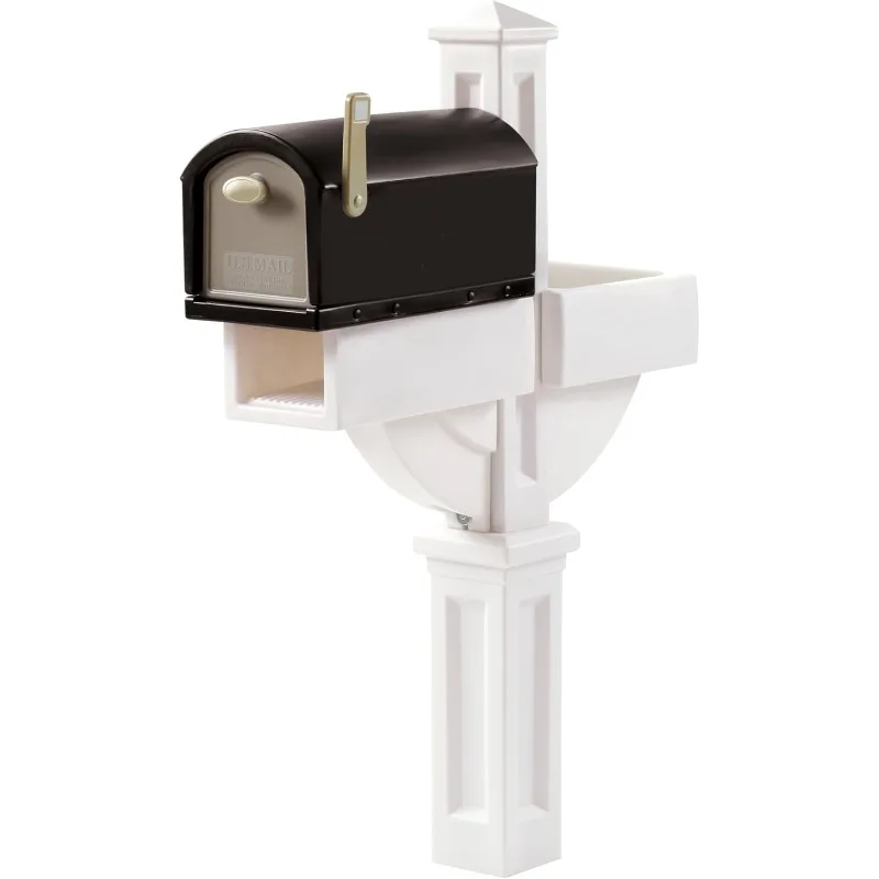 

Mailmaster Hudson Почтовый ящик и почтовый ящик с кашпо, устойчивый к атмосферным воздействиям, большие уличные почтовые ящики, изготовленный из прочного пластика, легкий