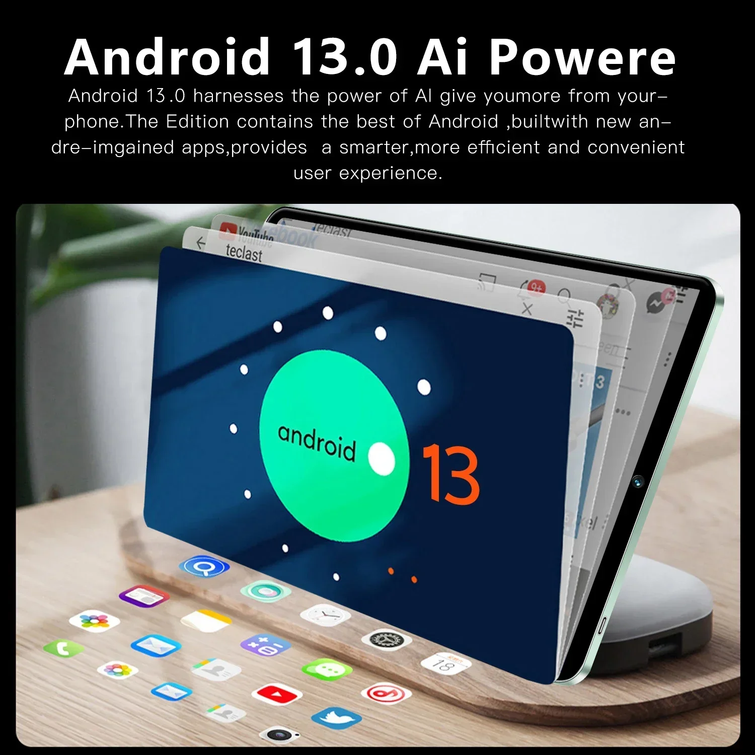 2024 Originele Pro 14 Android Tablet 5G Dual Sim-kaart of Wifi 10.1 Inch Tabletten PC 16G + 1T Global Google 8800mAh Tablette Toetsenbord