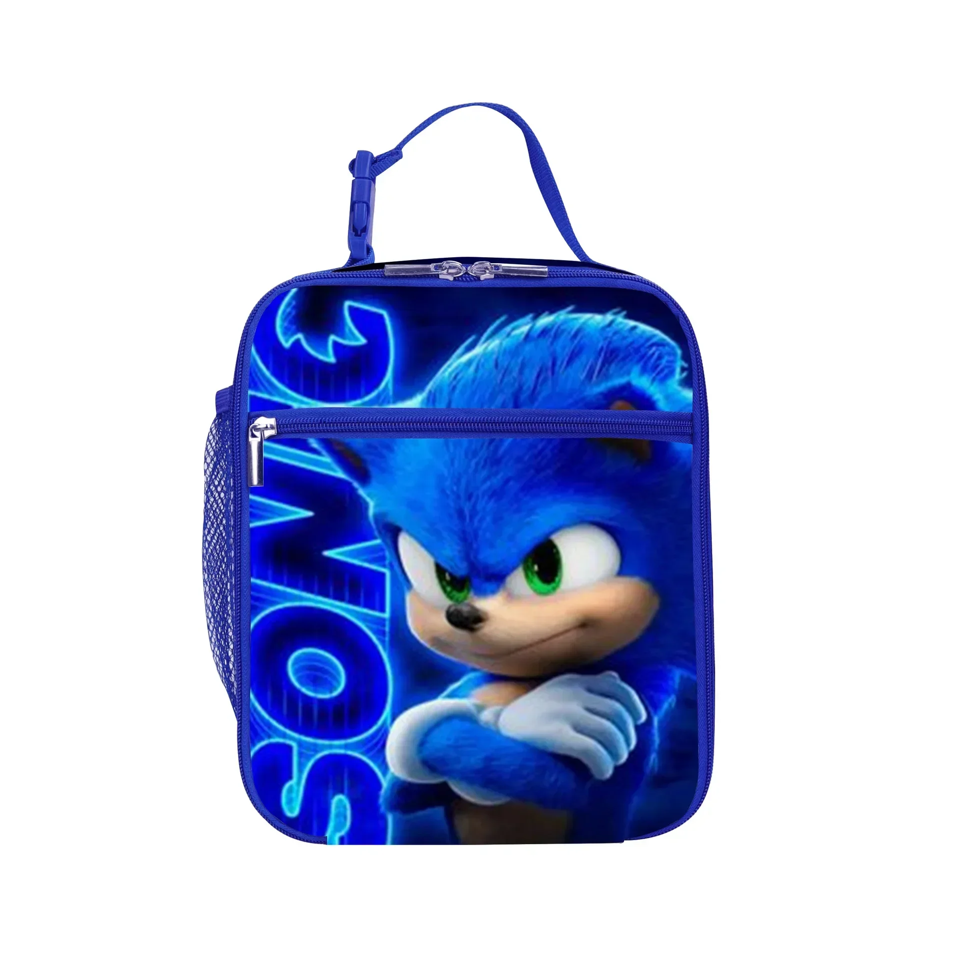 

New SONIC Primary and Secondary School Lunch Bag Children's Square Meal Bag Boys Girls Anime Kawaii Cartoon