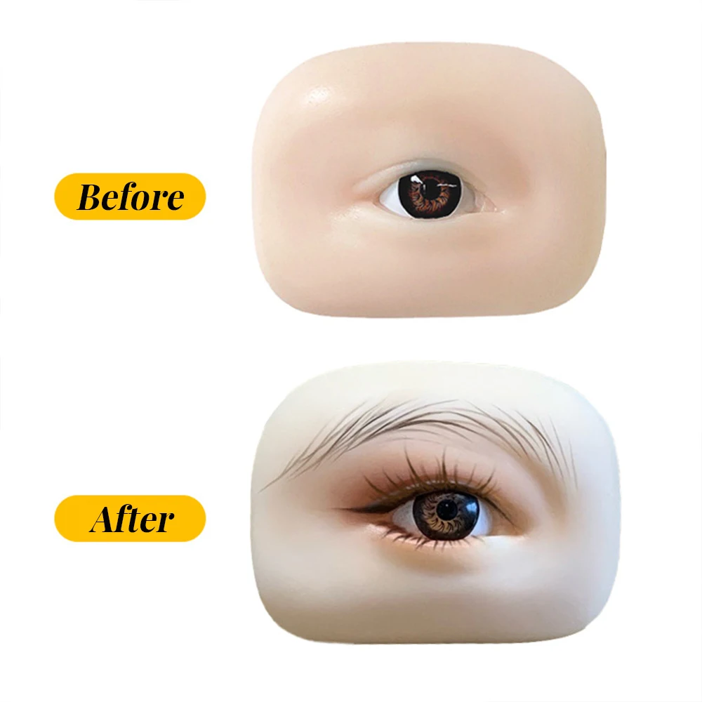 NAGARAKU-Tête de Mannequin pour Extension de Cils avec Pratique, Outils de Stratification des Sourcils, Accessoires pour Cils, Plastifieuse en Silicone