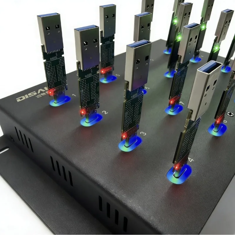 Multi-Interface Extension 1 Drag 16Port TYPE-C U Disk PSSD Test HUB