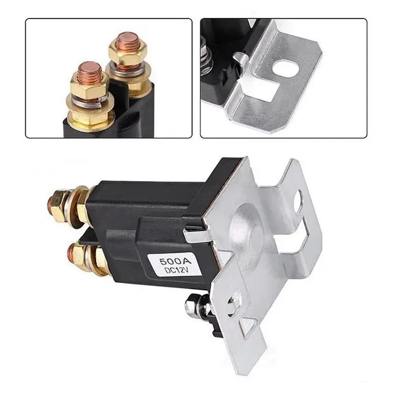 A07T-For EZGO TXT Medalist ST Series 1994-Up Golf Cart 12V Solenoid Relay Switch 500A 27153-G01 27153G01 612813 Gas Vehicle