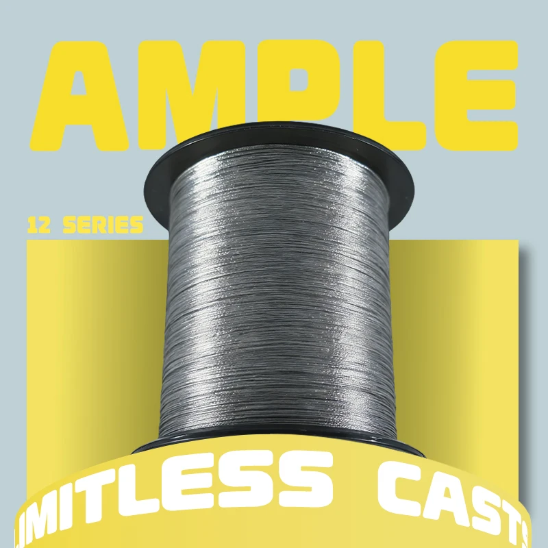 OBSEQUIO X12 Fishing Line Braided Line Japanese Quality PE Line 0.6-6.0 300/500/1000M High Strength Sea Fishing Main Line