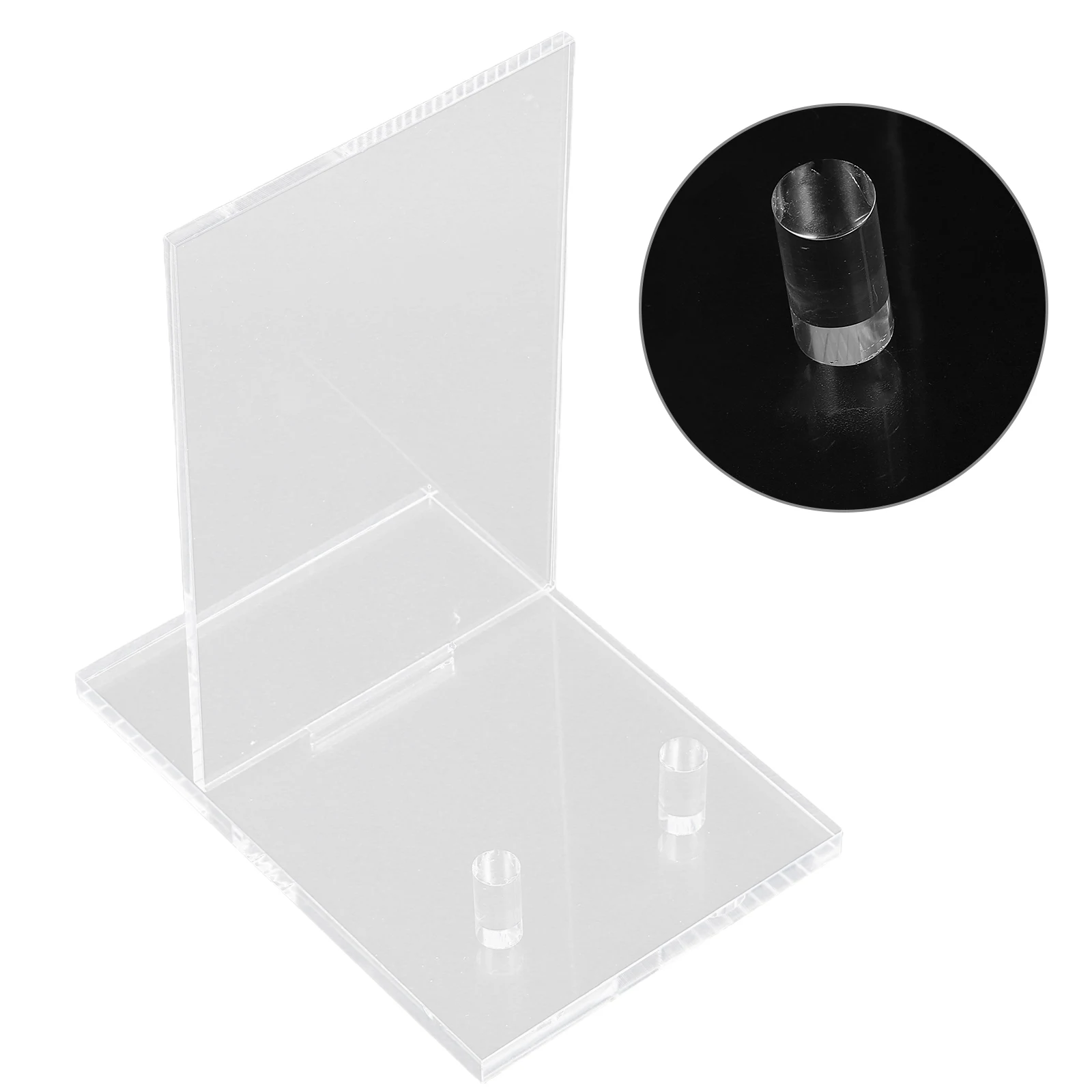 

Multifunctional Acrylic Photo Frame Stand Book Holder Plate Display Stand for Home Office Gallery Clear ganizer Rack