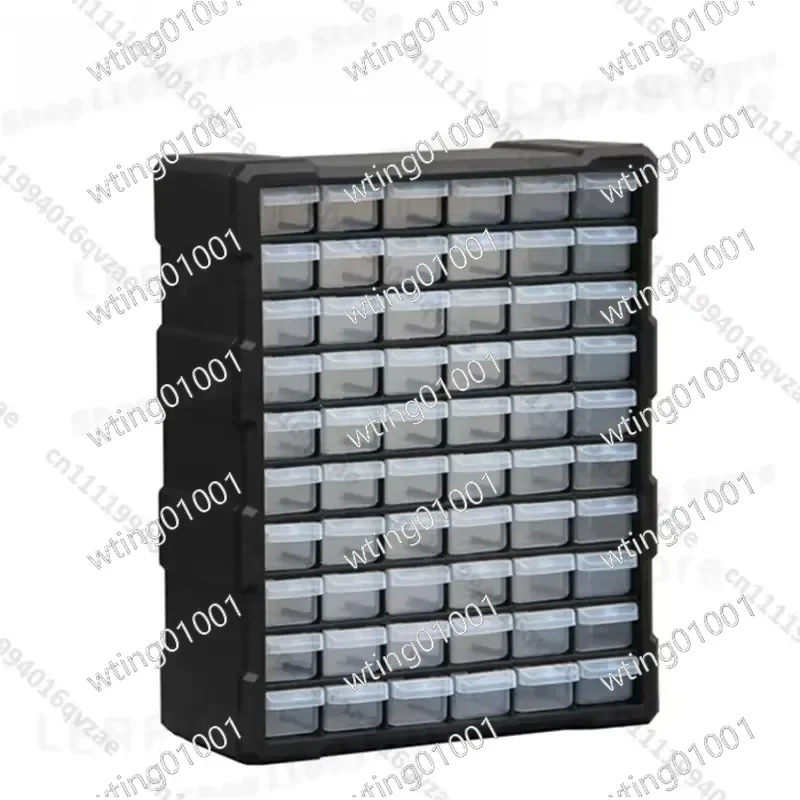 for Drawer Type Parts Box Material Block Accessories Storage Cabinet 60 Modular Organizer System with Clear Labels for Small
