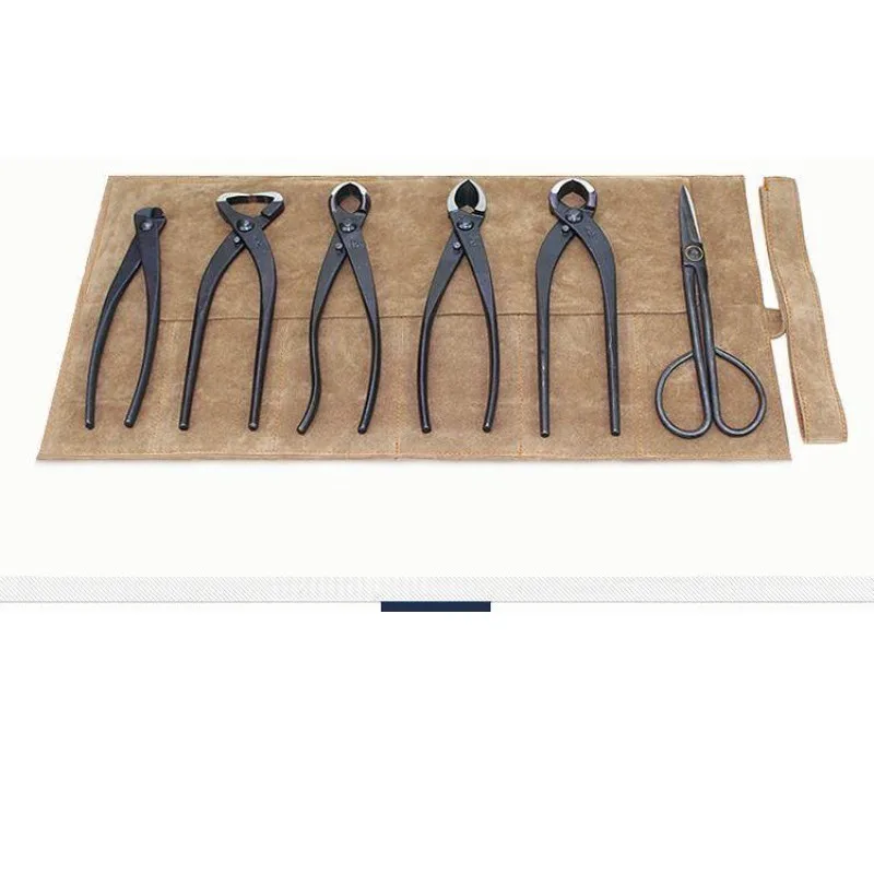 Professional Bonsai Tool Set, Knob & Diagonal Cutters, Branch Splitter, Root and Leaf Bud Trimmers