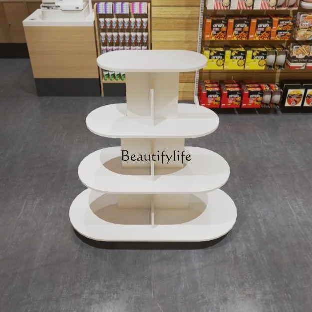 Customized Supermarket Shelf Gift Display Cabinet Wine Display Tea Shelf Commercial Display Stand