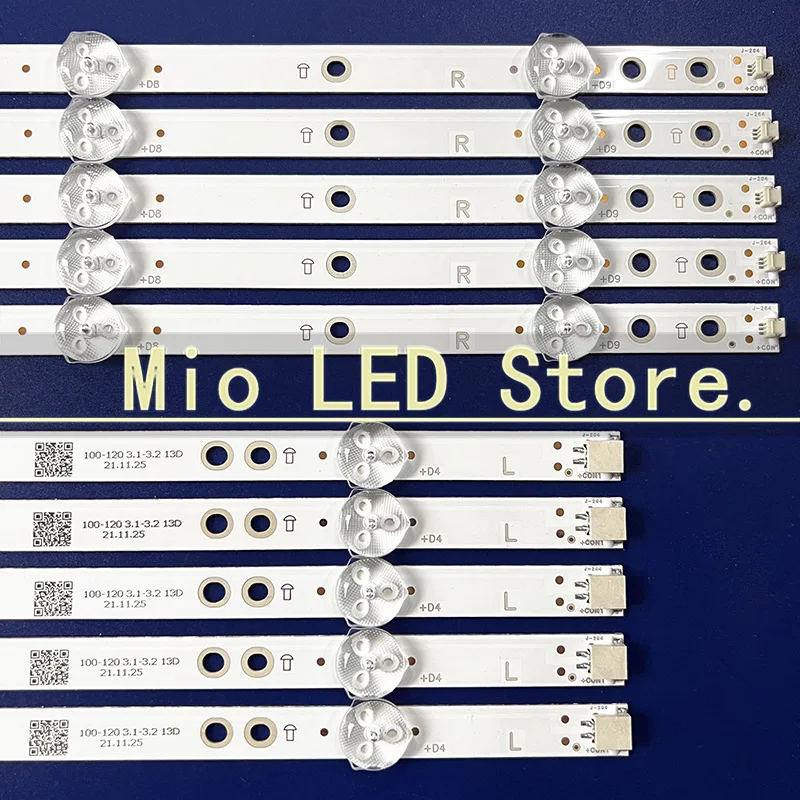 

NEW 10 kits LED Strips for Phi lips 50pug6102 / 78 50PUF6102/T3 50pug6102 AOC Le50u7970 LB-PM3030-GJCD505X9AH22-Y A B