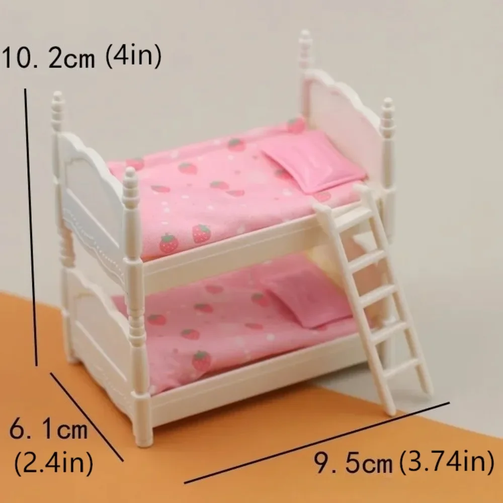 

Miniature Bed 4 x 2.4 x 3.74 inches for 1/6 1/12 BJD Doll Blyth CD FR SD Kurhn Dollhouse Mini Kitchen Play Accessories Girl Toy