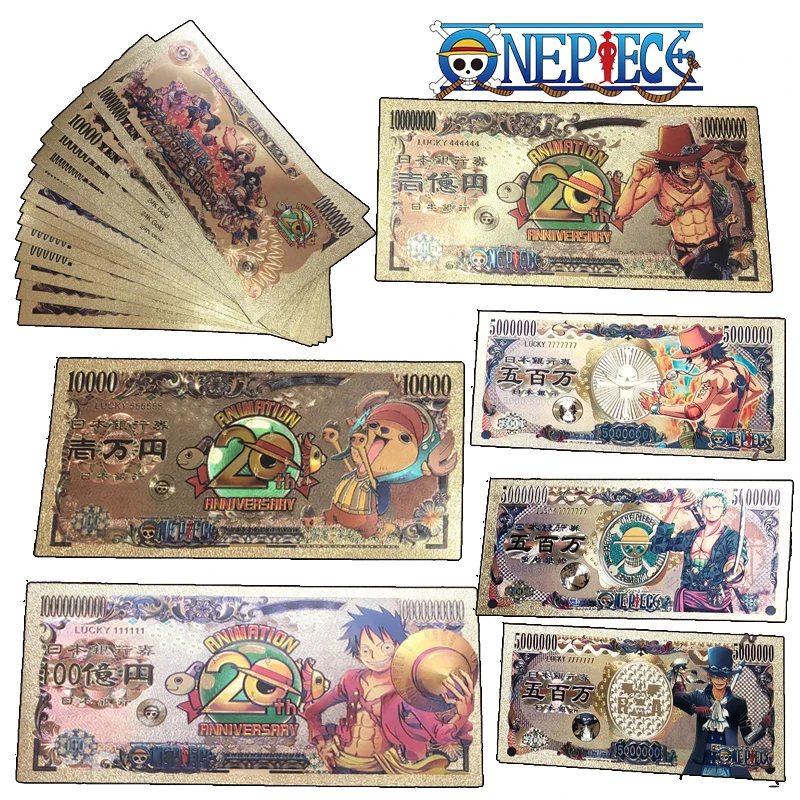 One Piece Metal Bounty Luffy Zoro Ace Shanks Nicole Robin Hancock Collectible Cards Christmas Birthday Present souvenir