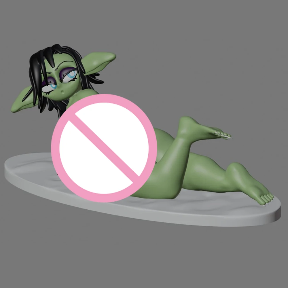 

1/24 3d Printing Model Kit Beauty Goblin Girl NSFW Anime Figure Model Kit DIY Miniature Reduction Statue Unpainted Toys
