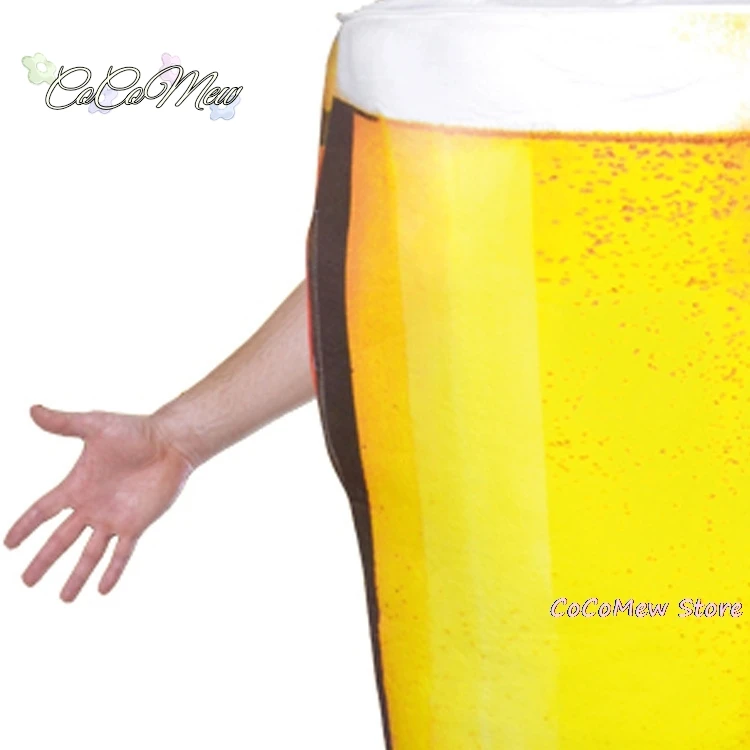 Halloween Beer Mug Performance Costume Cosplay Cosplay Funny Adult Male Performance Costume Beer Suit Girl Boy Funny Suit