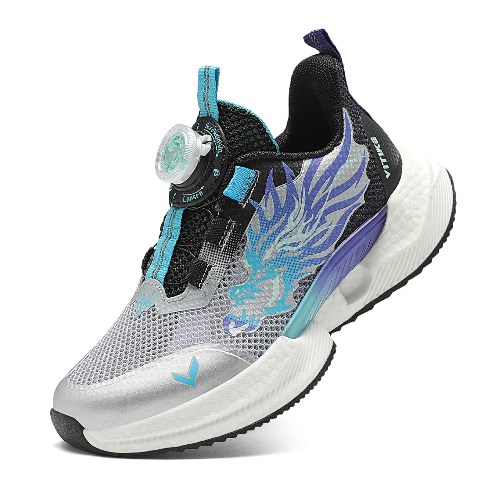 Kids' Knitted Mesh Sneakers - Breathable Lightweight Sports Shoes for Boys & Girls Fashion Athletic Casual Running Footwear