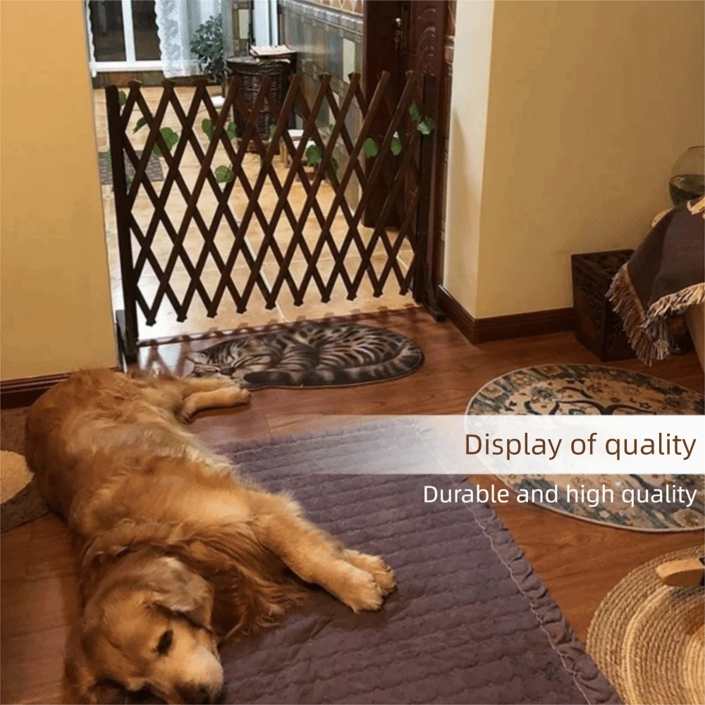 Stretchable Wooden Fence Durable/odorless Usable Home Garden Fence 50/70cm Multi-layer Paint Spray Extended Trellis Fence