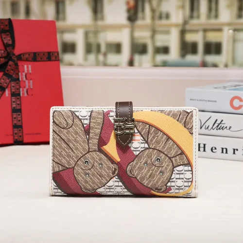 Imagen 2 del producto CH marca de lujo primavera moda mujer organizador cartera monedero largo gran capacidad tarjetero monedero 2025 alta calidad