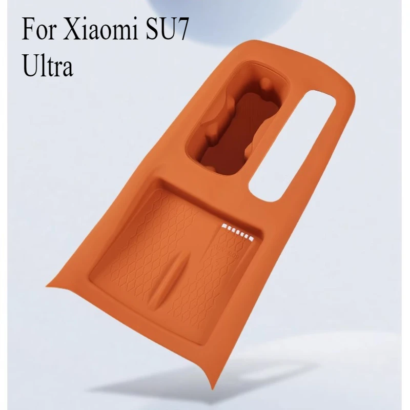 

For Xiaomi SU7 Ultra Center Console Anti-Scratch Protective Film & Cup Holder Mats Set | Anti-Slip Silicone Interior Accessories